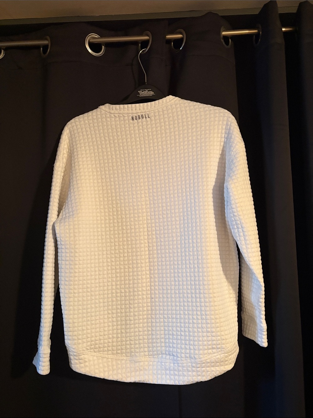 NOBULL White Quilted Waffle Crewneck Sweatshirt - Picture 6 of 8